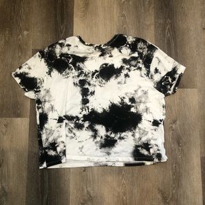 NWOT ZARA Crop Tye-Dye Shirt (M)
